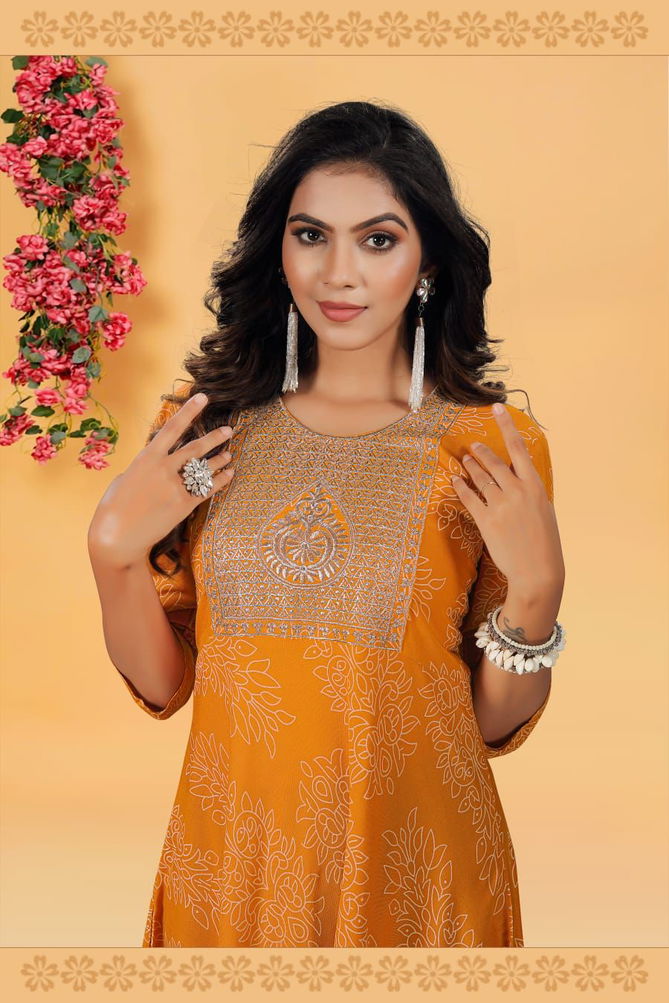 Beauty Queen Nazakat 1 Heavy Rayon Designer Fancy Wear Kurti Collection